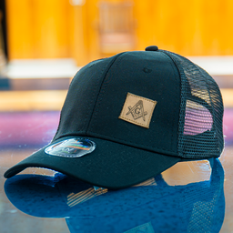 Jockey con cuño de cuero con malla