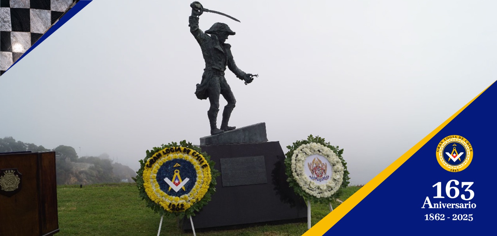 Grandes Logias rinden homenaje a Lord Cochrane en histórica ceremonia en la Escuela Naval