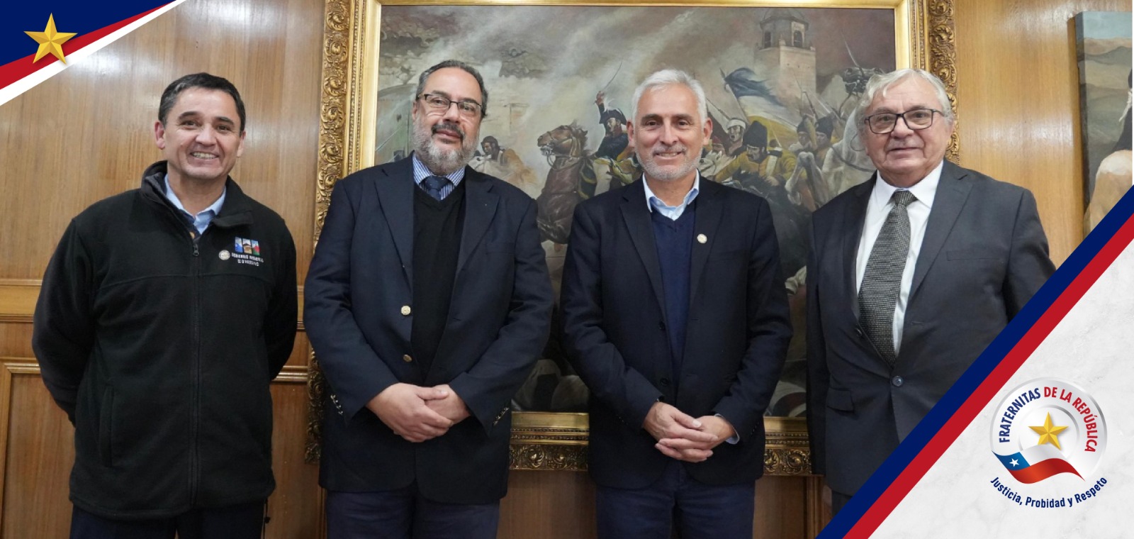 Gran Delegado Jurisdiccional  invita a Gobernador de O´Higgins a Fraternitas