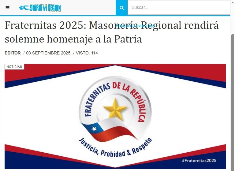 Fraternitas 2025: Masonería Regional homenajea a la Patria