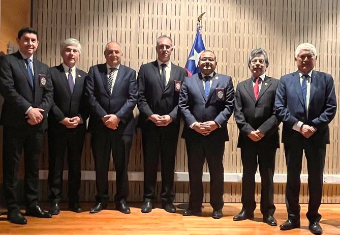 Masonería de Aconcagua participa en ceremonia de cambio de mando de la PDI en Los Andes