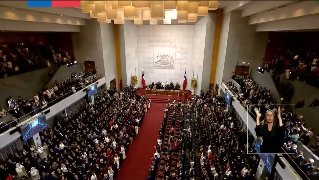 Gran Maestro asiste a cambio de mando presidencial