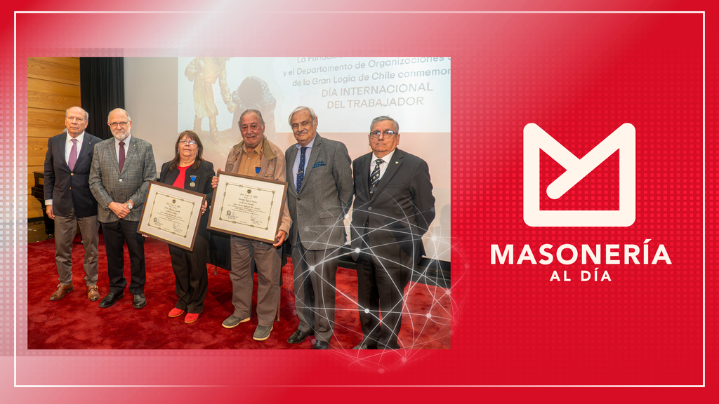 Gran Logia y Fundación Moisés Poblete Troncoso entregan reconocimientos a destacadas figuras sindicales