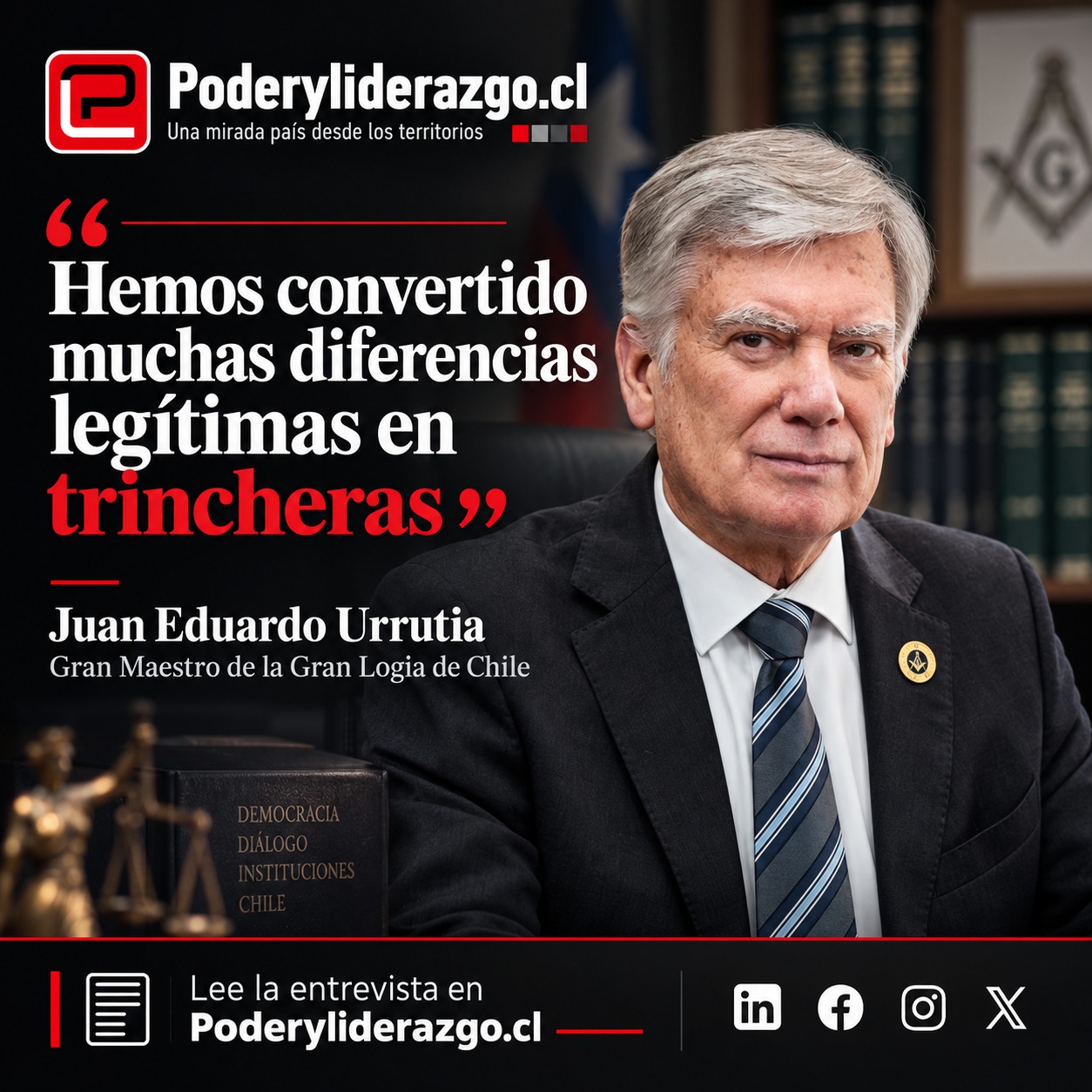 Entrevista a Gran Maestro en revista Poder y Liderazgo